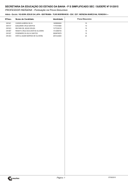 Resultado da Prova Discursiva