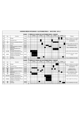 HOR&Aacute;RIO M&Eacute;DIO INTEGRADO - ELETROMEC&Acirc;NICA