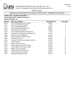 Listagem Geral dos Pré