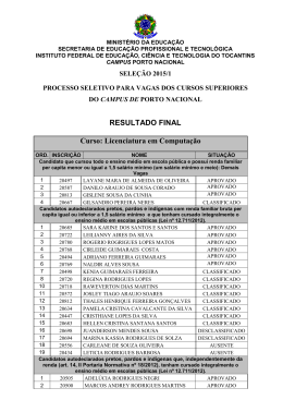 Resultado Final - Campus Porto Nacional