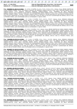 Ano 6 &ndash; n&ordm; 104/2014 Data de Disponibiliza&ccedil;&atilde;o: ter&ccedil;a