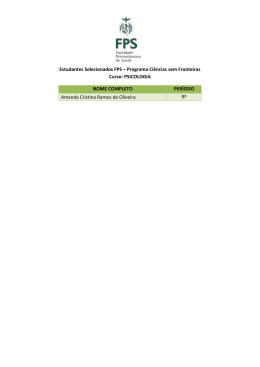 Estudantes de Psicologia