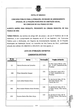 Edital n.º 589/2015 - Câmara Municipal de Vila Franca de Xira