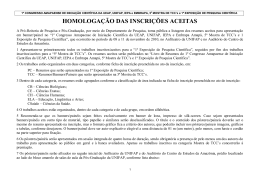 homologa&ccedil;&atilde;o das inscri&ccedil;&otilde;es aceitas - Unifap