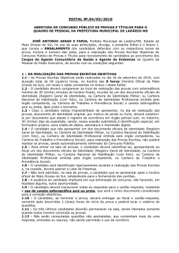 EDITAL №.04/03/2010 - Di&aacute;rio Corumbaense