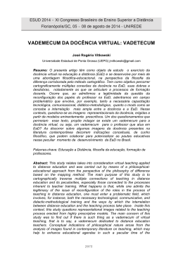 vadetecum - ESUD 2014 - Universidade Federal de Santa Catarina