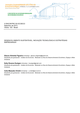 desenvolvimento sustent&aacute;vel, inova&ccedil;&atilde;o tecnol&oacute;gica e estrat&eacute;gias