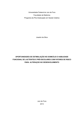 Disserta&ccedil;&atilde;o - Universidade Federal de Juiz de Fora