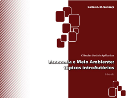 Economia e meio ambiente tópicos introdutórios