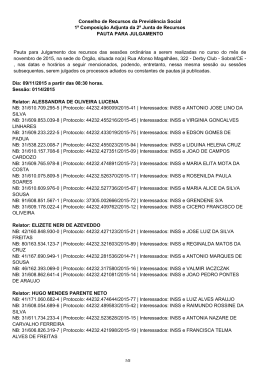 09, 10 e 11/11/2015 - Minist&eacute;rio da Previd&ecirc;ncia Social