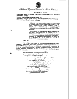 AC&Oacute;RD&Atilde;O N. 16 . 776 PROCESSO N. 630 - CLASSE XI