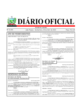 Di&aacute;rio Oficial 04.04.2013