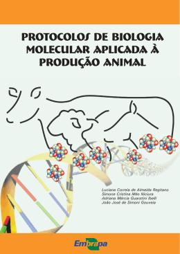 Protocolos de Biologia MoLecuLar aplicada &agrave; Produ&ccedil;&atilde;o Animal