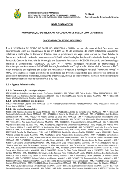 Edital preliminar de indeferimento de inscri&ccedil;&atilde;o na