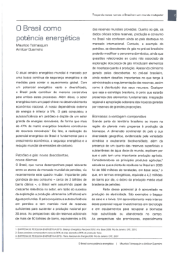 O Brasil como pot&ecirc;ncia energ&eacute;tica