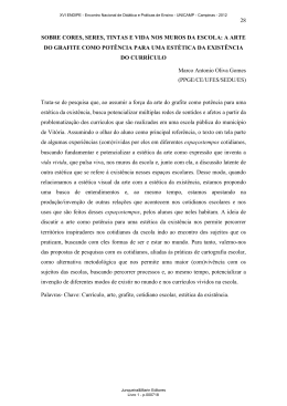 sobre cores, seres, tintas e vida nos muros da escola