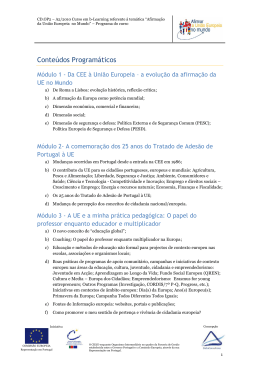 Programa do curso
