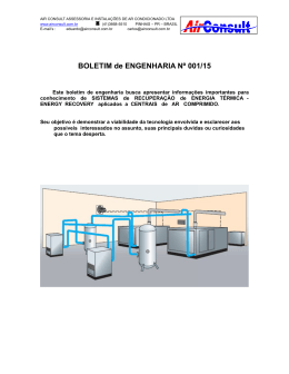 BOLETIM de ENGENHARIA Nº 001/15