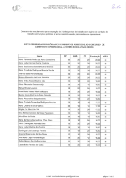 Lista provisória