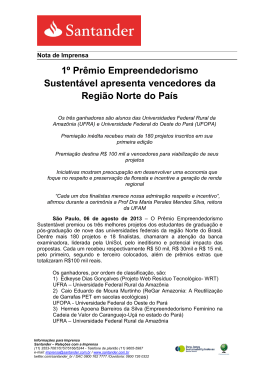 1&ordm; Pr&ecirc;mio Empreendedorismo Sustent&aacute;vel apresenta