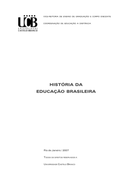 História da Educação no Brasil