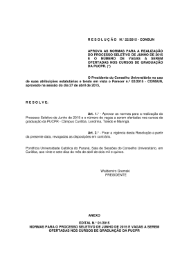 Edital - PUCPR