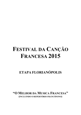 festival da can&ccedil;&atilde;o francesa 2015