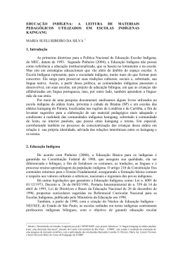 educa&ccedil;&atilde;o ind&iacute;gena - Associa&ccedil;&atilde;o de Leitura do Brasil