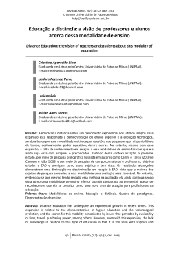 a visão de professores e alunos acerca dessa - Crátilo