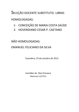 Libras - CH/Educa&ccedil;&atilde;o - Edital 009/2013 - Inscri&ccedil;&otilde;es