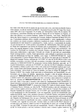 Ata na íntegra - Ministério do Esporte