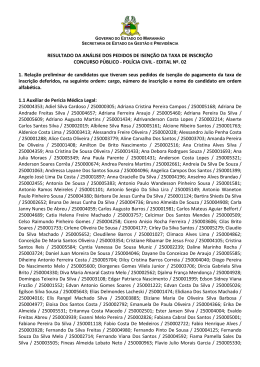 resultado preliminar - FGV Projetos