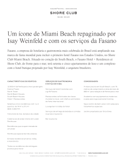 Um ícone de Miami Beach repaginado por Isay Weinfeld e com os