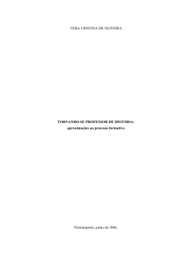 VERA CRISTINA DE OLIVEIRA - Reposit&oacute;rio Institucional da UFSC