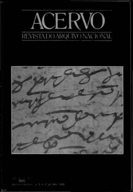 REVISTA DO ARQUIVO NAC K )NAL