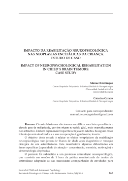Impacto da ReabIlIta&ccedil;&atilde;o NeuRopsIcol&oacute;gIca Nas NeoplasIas