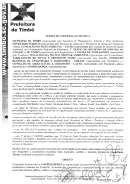 TERMo DE cooPERA&Ccedil;&Atilde;o T&Eacute;CNICA - CREA-SC