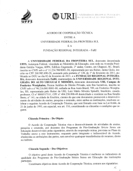 ACORDO DE COOPERA&Ccedil;&Atilde;O T&Eacute;CNICA