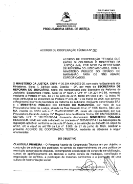 acordo de cooperação técnica nº 50/2014
