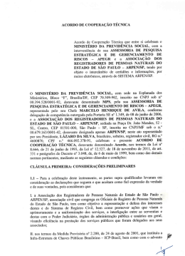 ACORDO DE COOPERA&Ccedil;&Atilde;O T&Eacute;CNICA