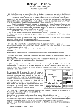 Biologia &ndash; 1&ordf; S&eacute;rie