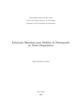 Estima&ccedil;&atilde;o Bayesiana para Medidas de Desempenho de
