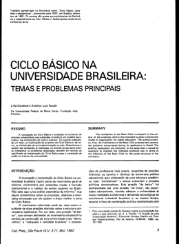 Trabalho apresentado no Seminário sobre