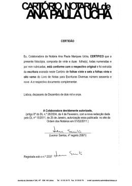 Documento de Constitui&ccedil;&atilde;o da Associa&ccedil;&atilde;o FORGES e respectivos