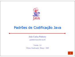 Padrões de Codificação Java
