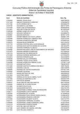 Concurso Público-Administração dos Portos de Paranaguá e