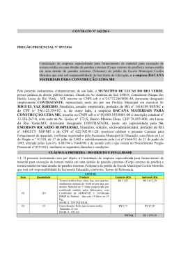 MATERIAIS PARA CONSTRUÇÃO LTDA ME MIGUEL VAZ RIBEIRO