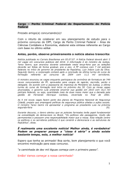 1 Cargo &ndash; Perito Criminal Federal do Departamento de Pol&iacute;cia