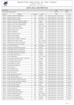 PREFEITURA MUNICIPAL DE TRêS PONTAS