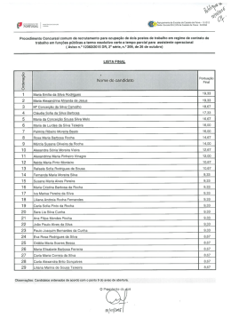 LISTA FINAL - Agrupamento de Escolas de Castelo de Paiva